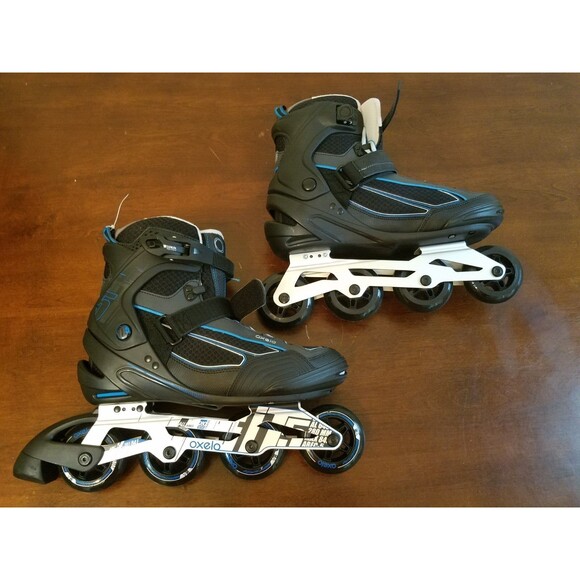 Oxelo by Decathlon Roller Fit 5 Man In-Line Skates Size 11.5 Black - Picture 1 of 8
